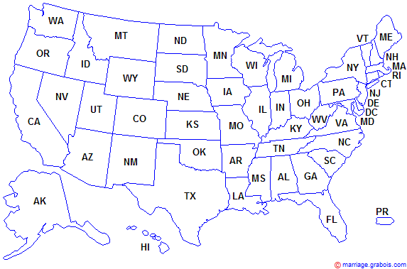 United States Map of Community Property States and Equitable ...